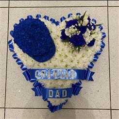 Blue Grandad Hat Heart  