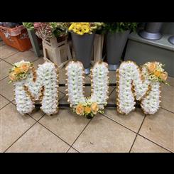 Peach MUM Letters 