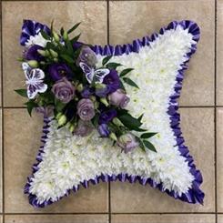 Purple Butterfly cushion 