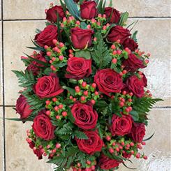  rose single ended spray