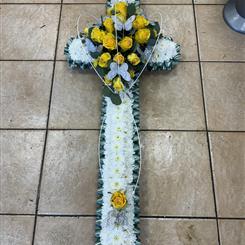 yellow and white cross